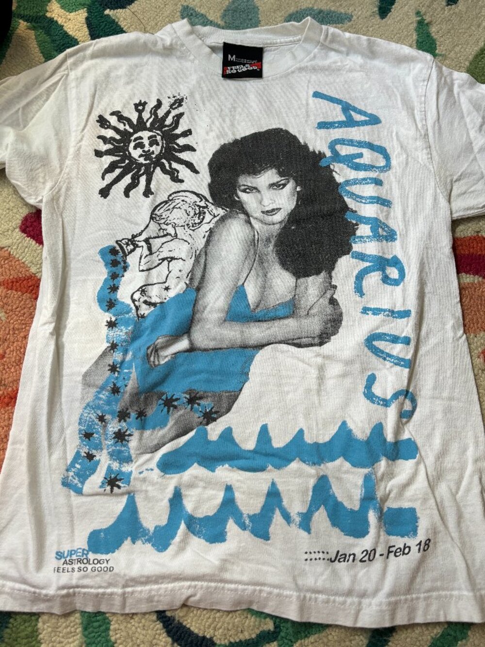 Aquarius Gia Carangi Supermodel Horoscope Tshirt Size Medium